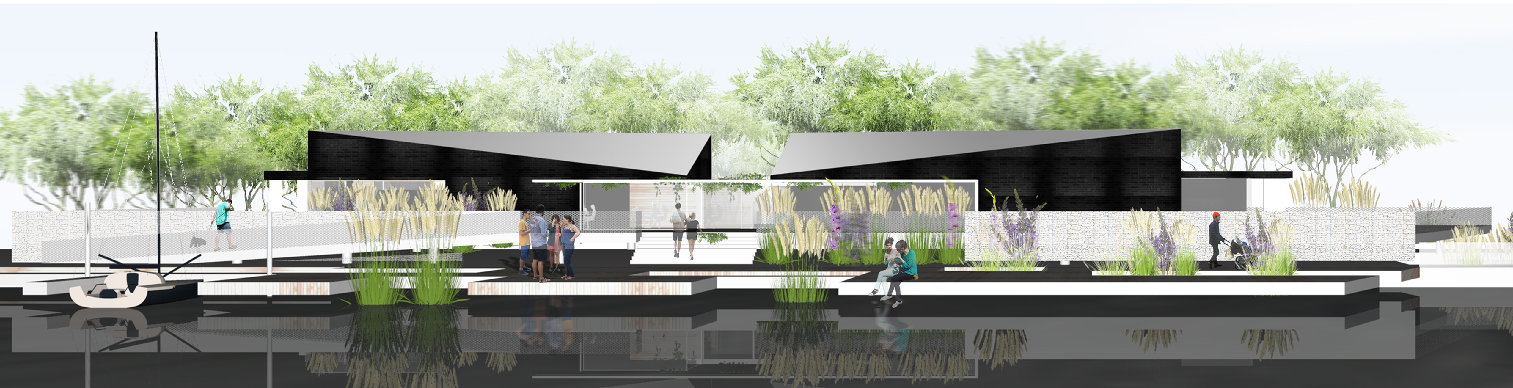 Synopsis Architecture - Berges des Rivaux Phase 2 - Façade Meuse