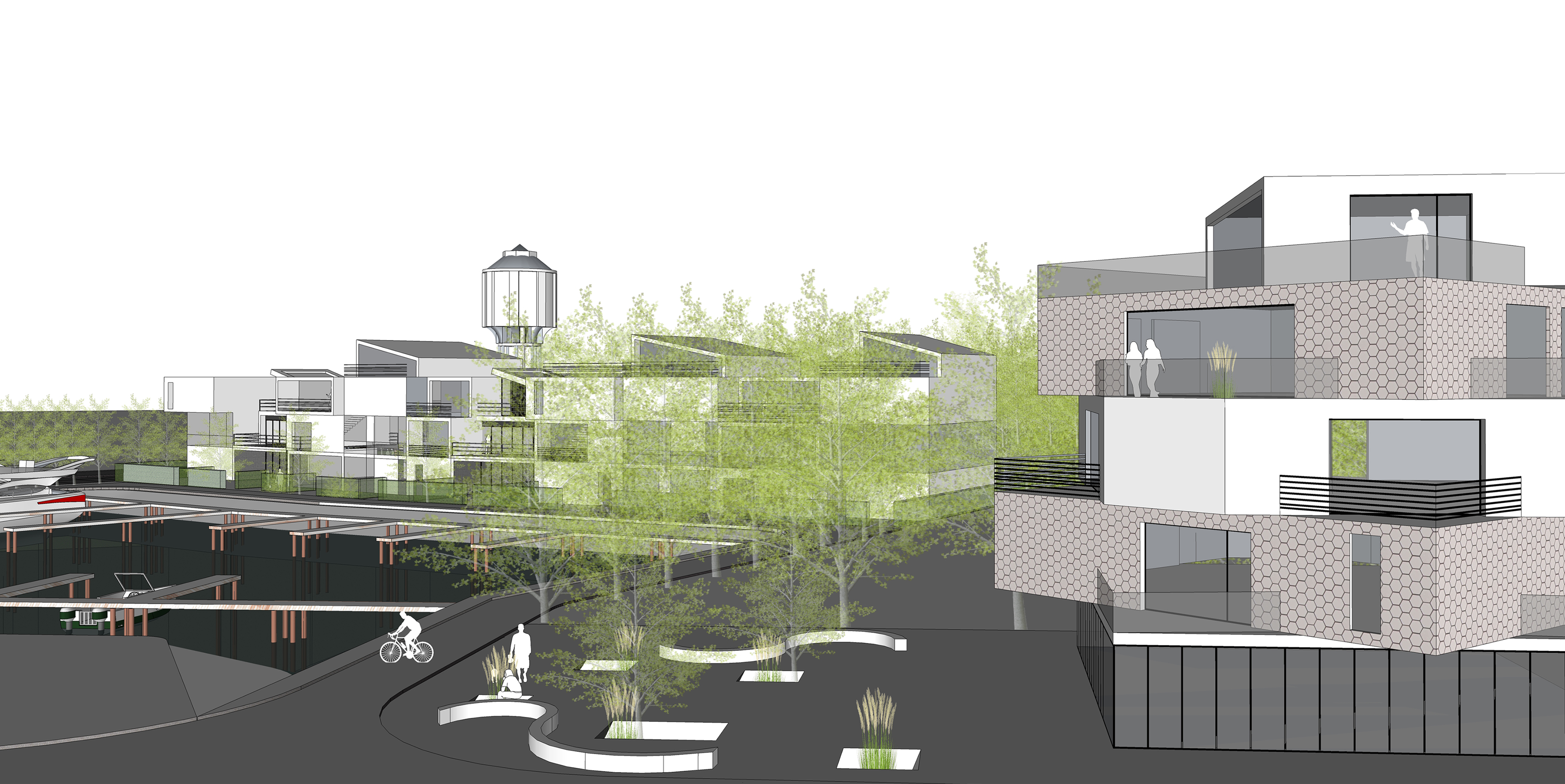 Synopsis Architecture - Beersel Jachthaven - 3D